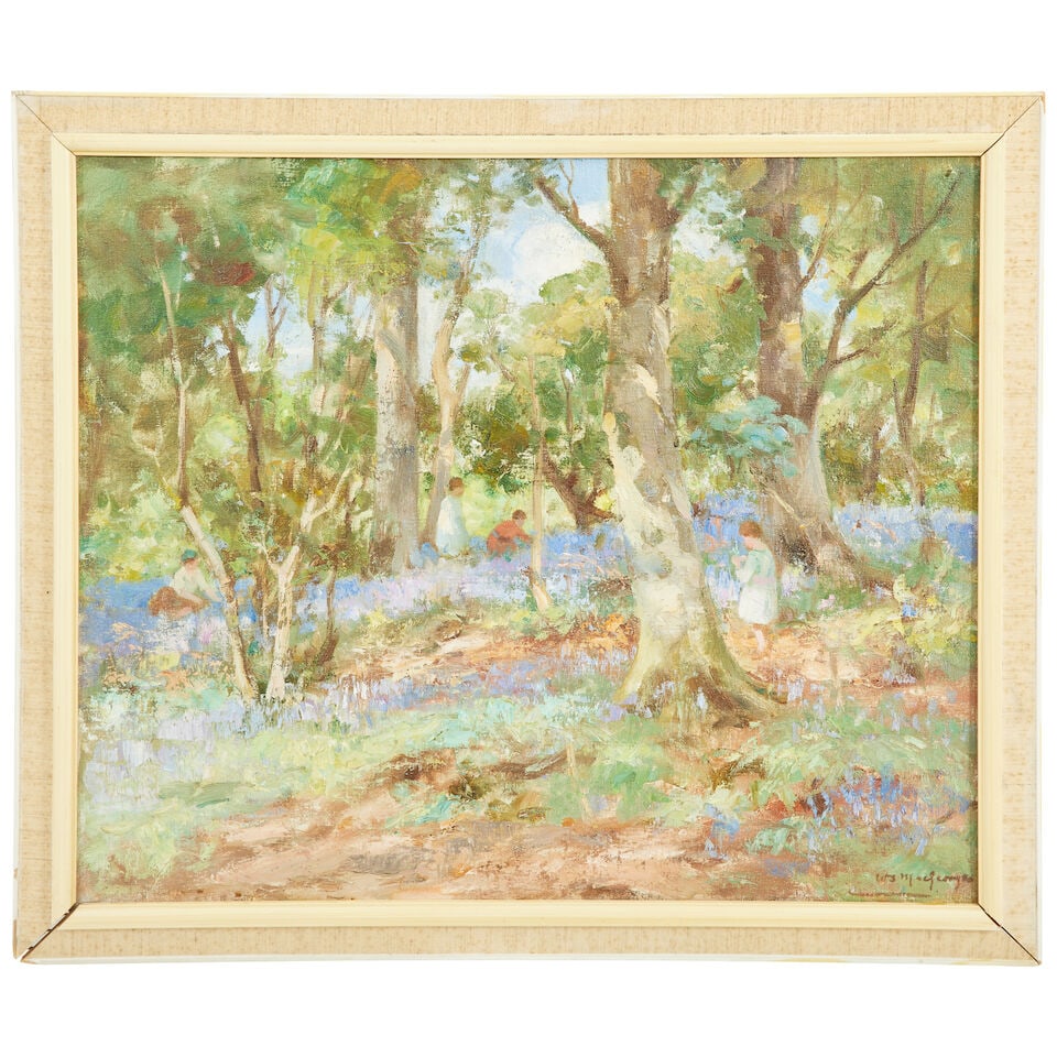 William Stewart MacGeorge RSA (British, 1861-1931) The bluebell wood - 2