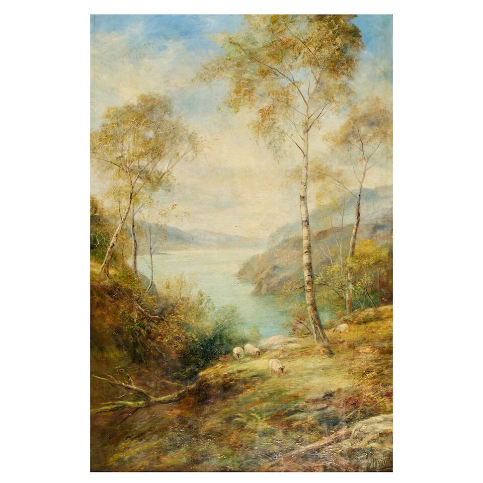 John MacWhirter RA HRSA RI RE (British, 1839-1911) Lower end of Loch Katrine (1 of 3)