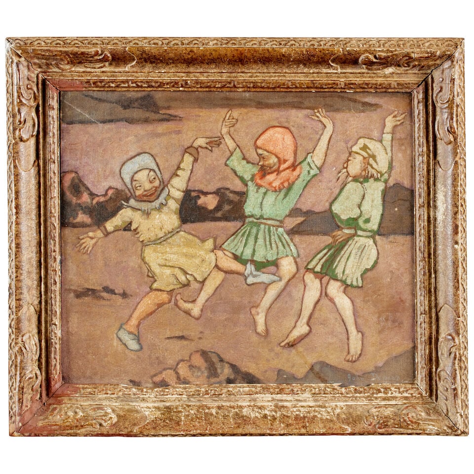 John Duncan RSA RSW (British, 1866-1945) Dancing pixies - 4