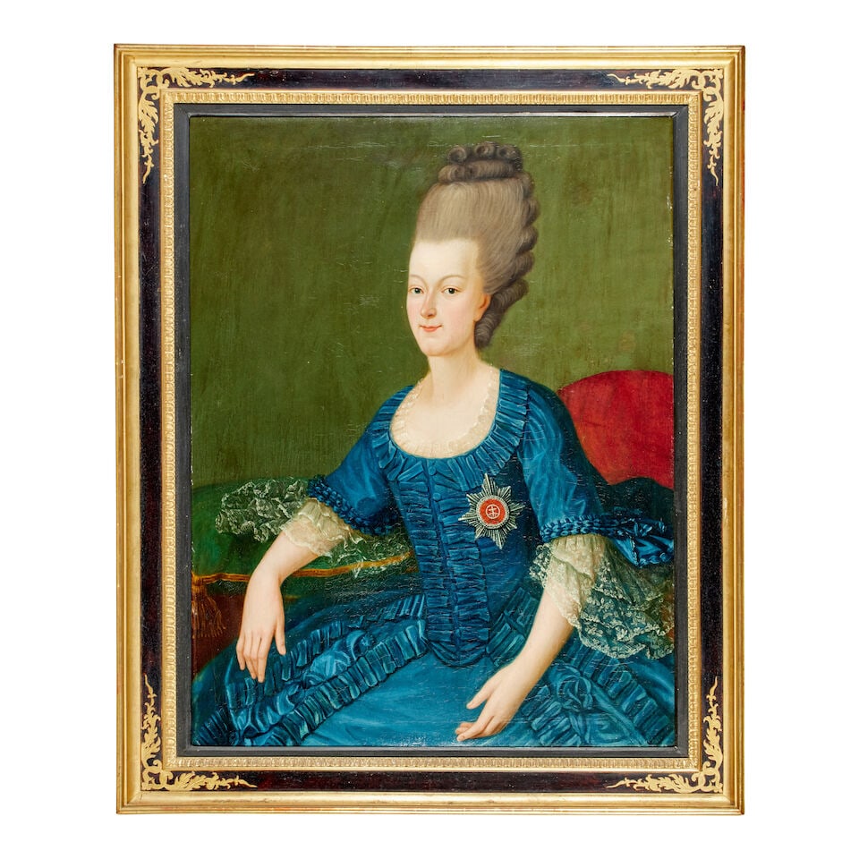 Manner of Alexander Roslin Portrait of a lady wearing the Order of St Catherine - 2