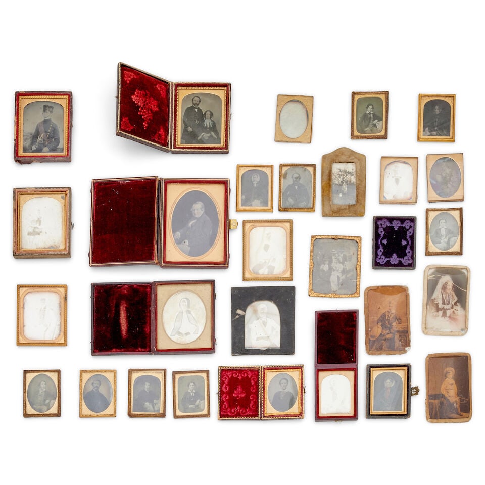 A collection of late 19th early 20th century Daguerrotypes, Ambrotypes and photographs Including... (1 of 1)