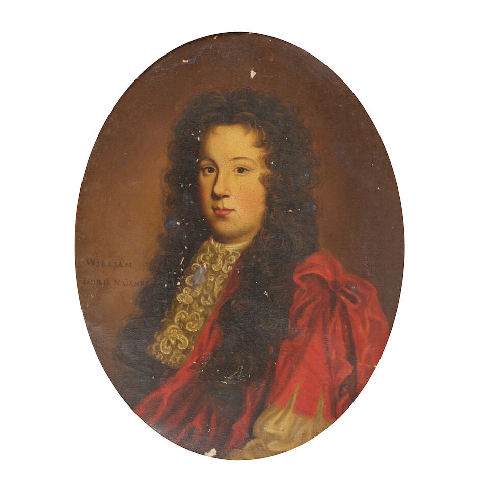 Scottish School (18th Century) Portrait of William Lord Nairne 39.5 x 31cm (15 9/16 x 12 3/16in)... (1 of 3)