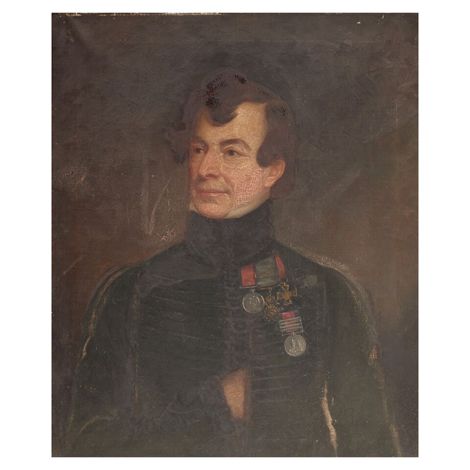 Scottish School (19th Century) A portrait of Major George Drummond Graeme, wearing uniform and m... (1 of 6)
