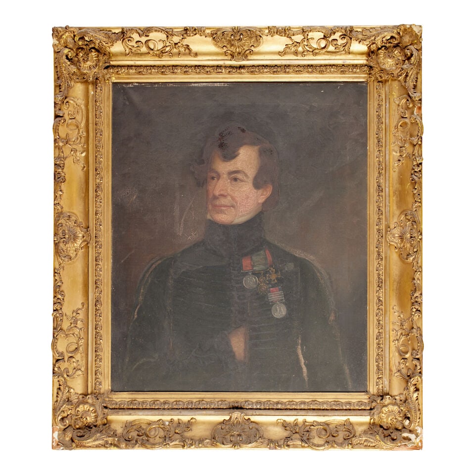Scottish School (19th Century) A portrait of Major George Drummond Graeme, wearing uniform and m... - 3