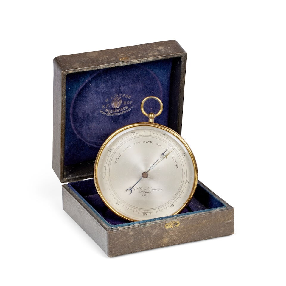 A brass cased barometer by Negretti & Zambra, London 2627, late 19th/early 20th century (1 of 1)