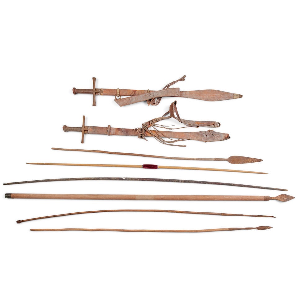 Two late 19th early 20th century Sudanese swords by repute from the Battle of Omdurman (1 of 1)