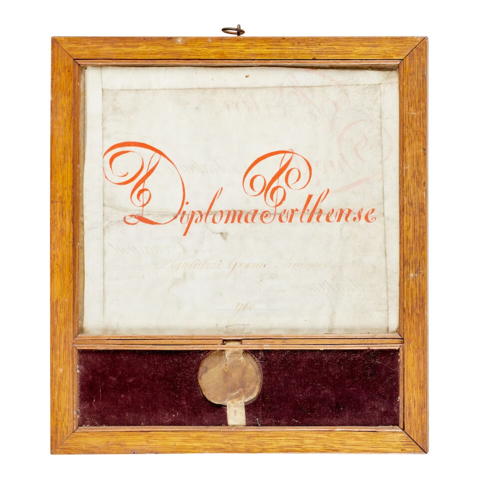 Graeme (David and William) - Perth Two diplomas awarding the Freedom of the City of Perth, both... - 2