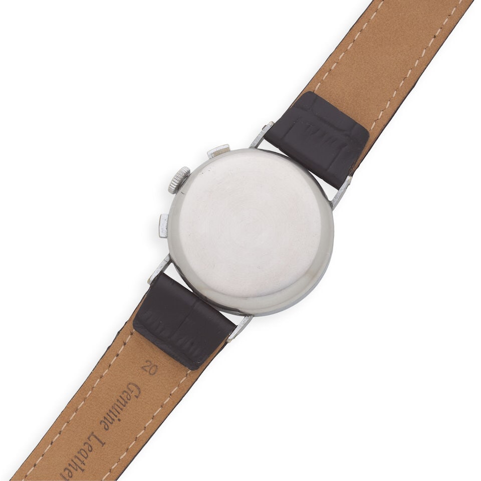 Arches. A stainless steel manual wind chronograph wristwatch Circa 1950 - 2