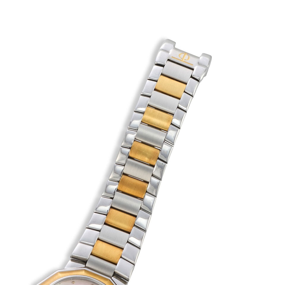 Baume & Mercier. A stainless steel and gold automatic calendar bracelet watch Riviera, Ref: 313... - 2