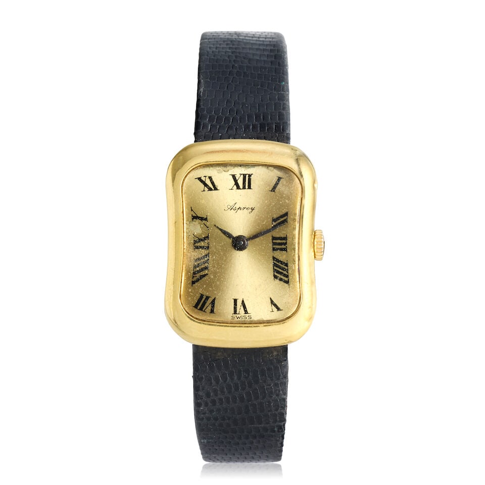 Baume & Mercier for Asprey. A lady's 18K manual wind wristwatch Circa 1970