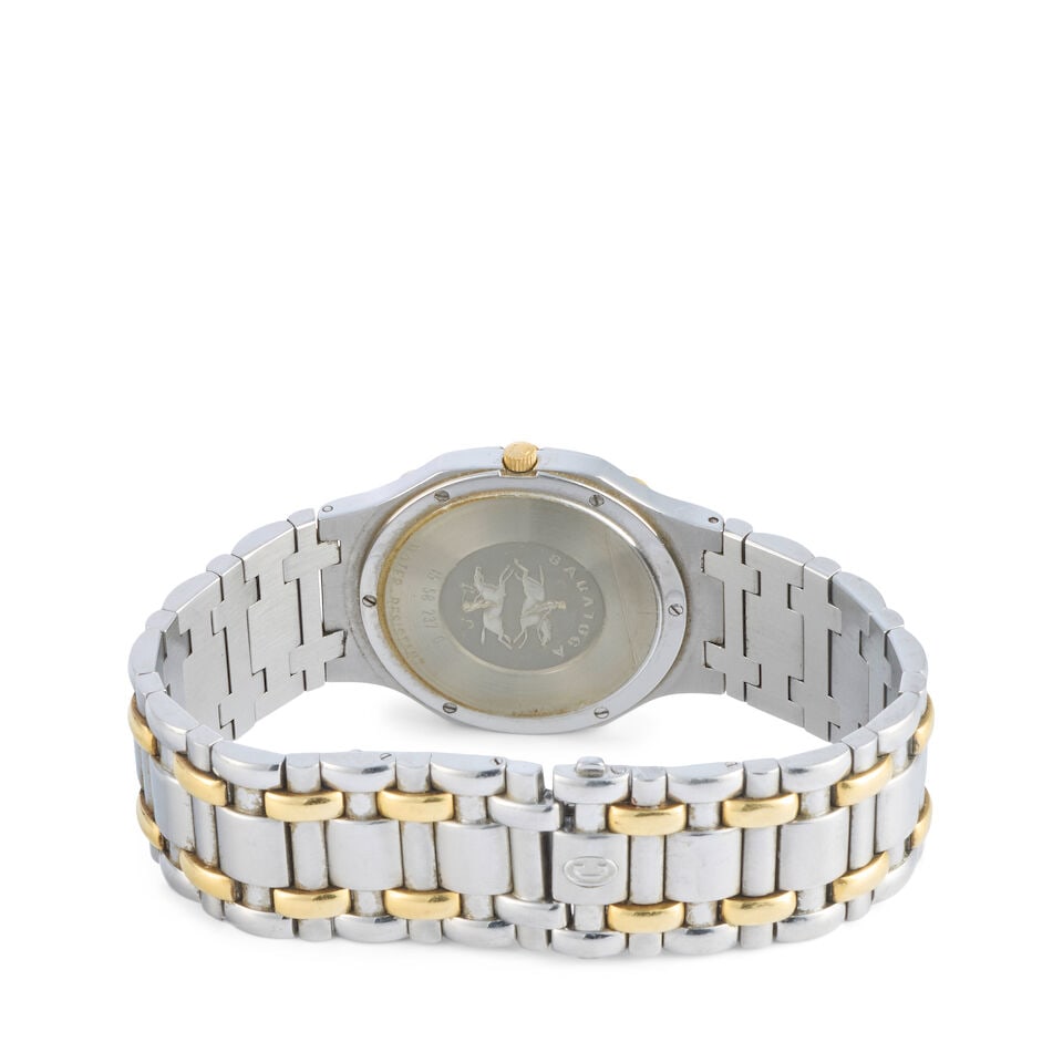 Concord. A stainless steel and gold quartz calendar bracelet watch Saratoga, Ref: 15.58.237, Ci... - 3