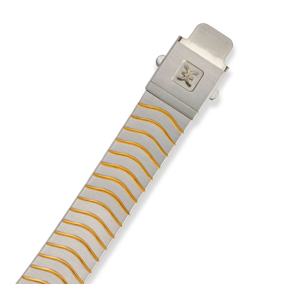 Ebel. A lady's stainless steel and diamond set quartz bracelet watch Circa 1990 - 2