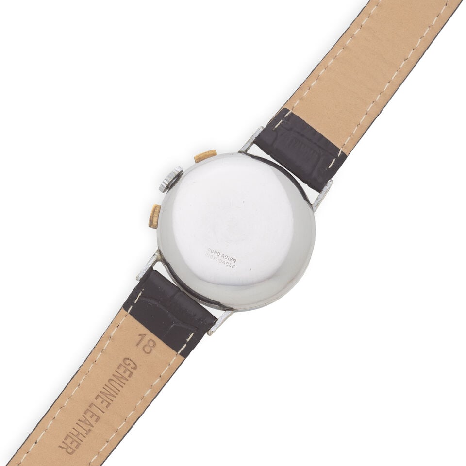 Eresco. A stainless steel manual wind chronograph wristwatch Circa 1940 - 2
