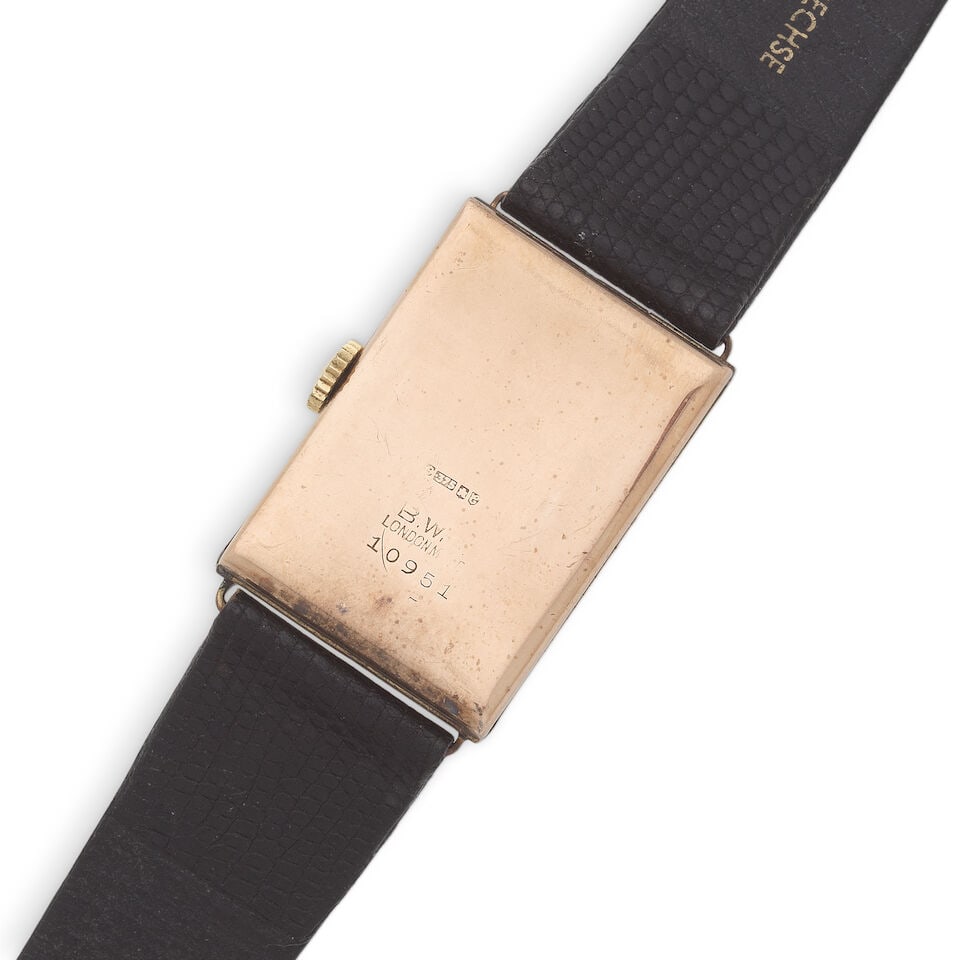 J.W.Benson. A 9K gold manual wind wristwatch Edinburgh Hallmark for 1933 - 2