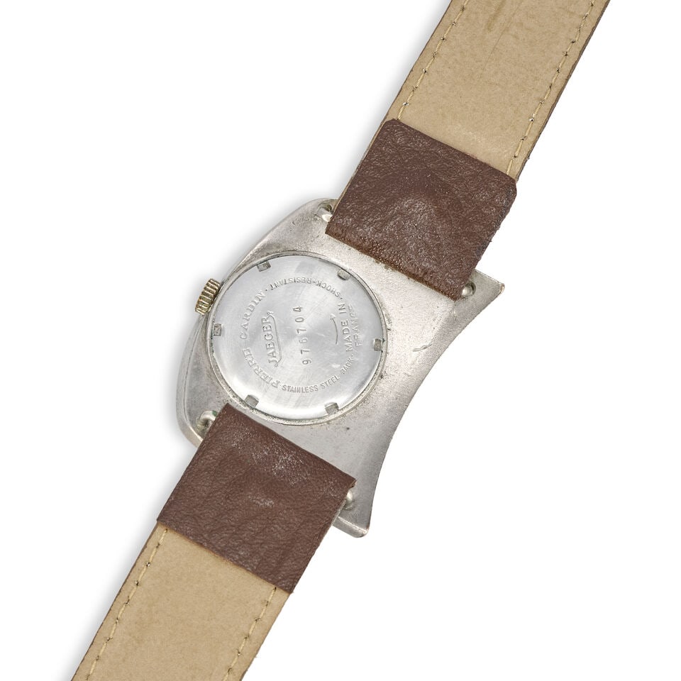 Jaeger for Pierre Cardin. A stainless steel manual wind wristwatch Espace collection, Circa 1970 - 3