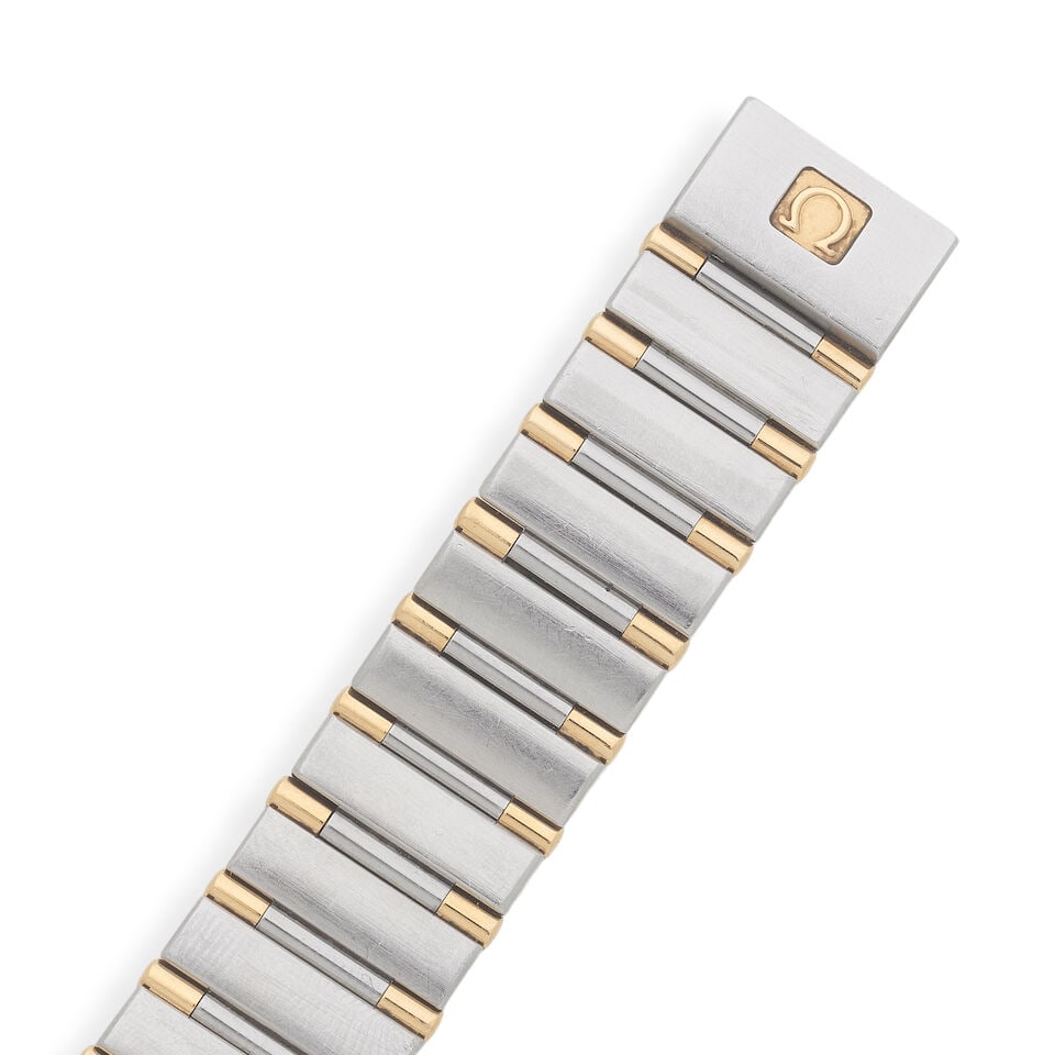 Omega. A lady's stainless steel and gold quartz bracelet watch Constellation, Ref: 795.1202, Ci... - 3