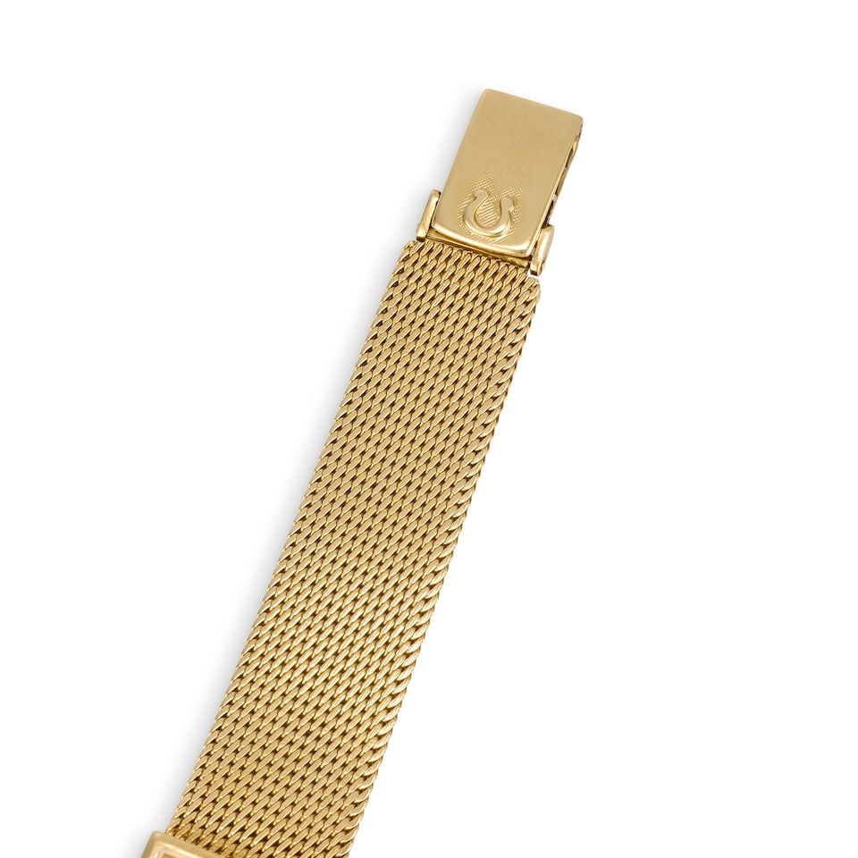 Omega. A lady's 18K gold automatic bracelet watch Ladymatic, London Import Mark for 1964 - 2