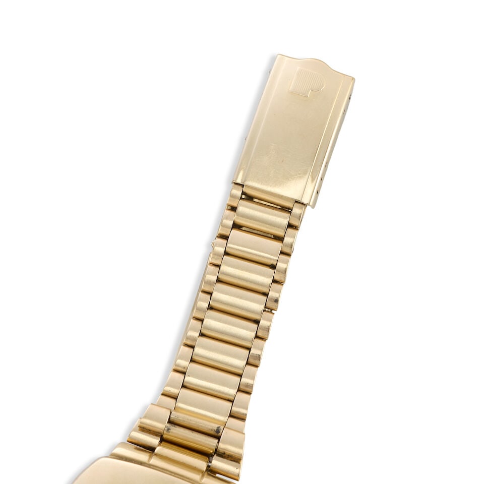 Pulsar. A 14K gold quartz bracelet watch Time Computer P2, Circa 1970 - 2