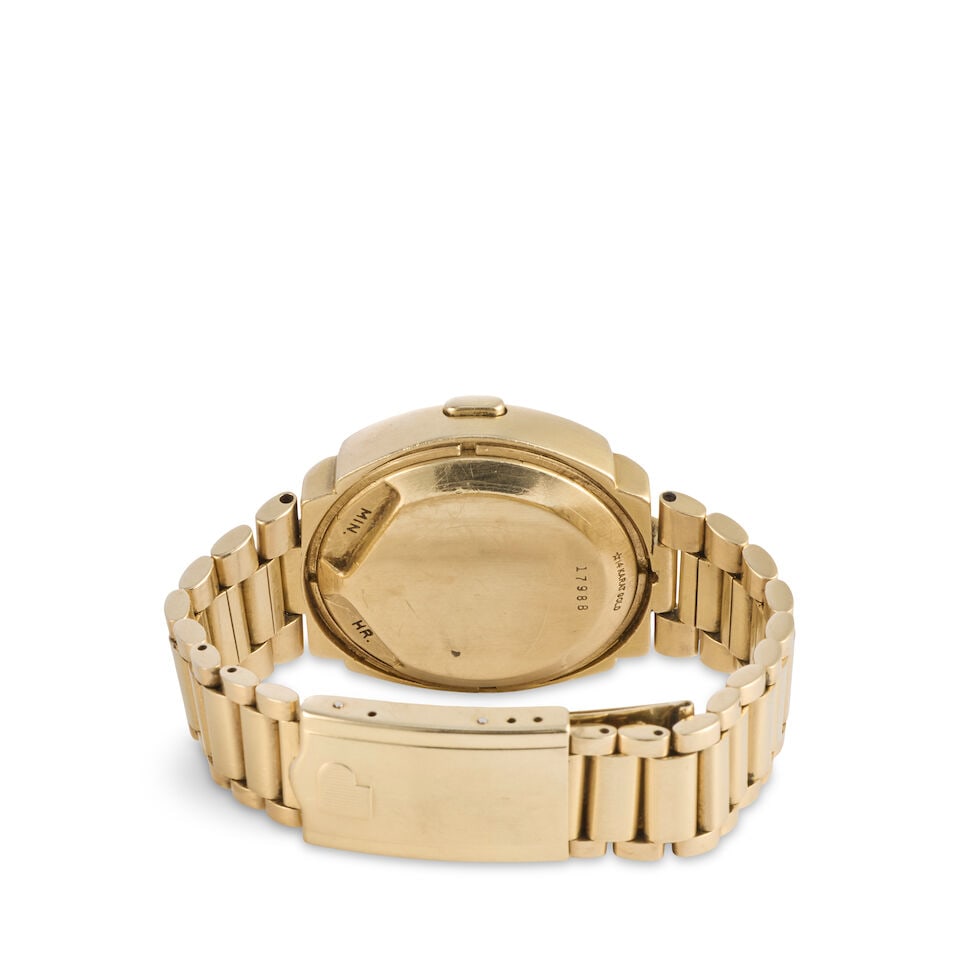 Pulsar. A 14K gold quartz bracelet watch Time Computer P2, Circa 1970 - 3