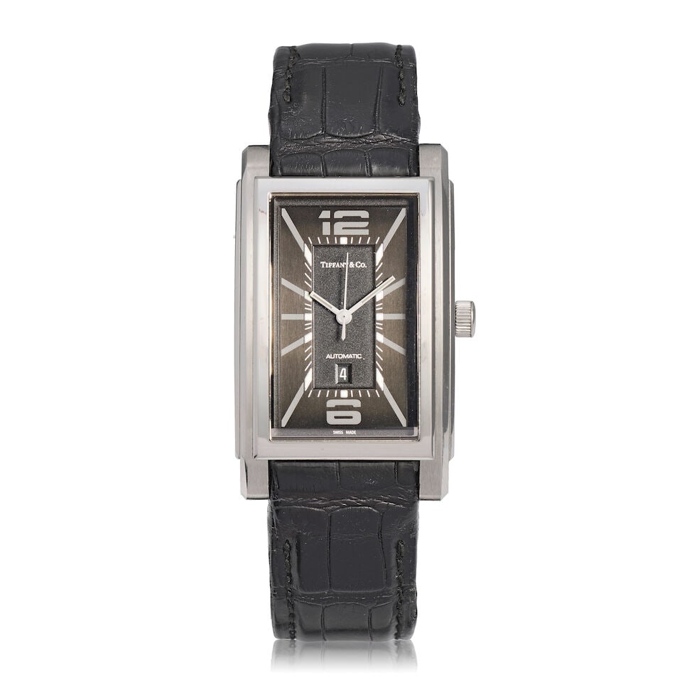 Tiffany & Co. A stainless steel automatic calendar wristwatch Grand Resonator , Circa 2000 (1 of 3)