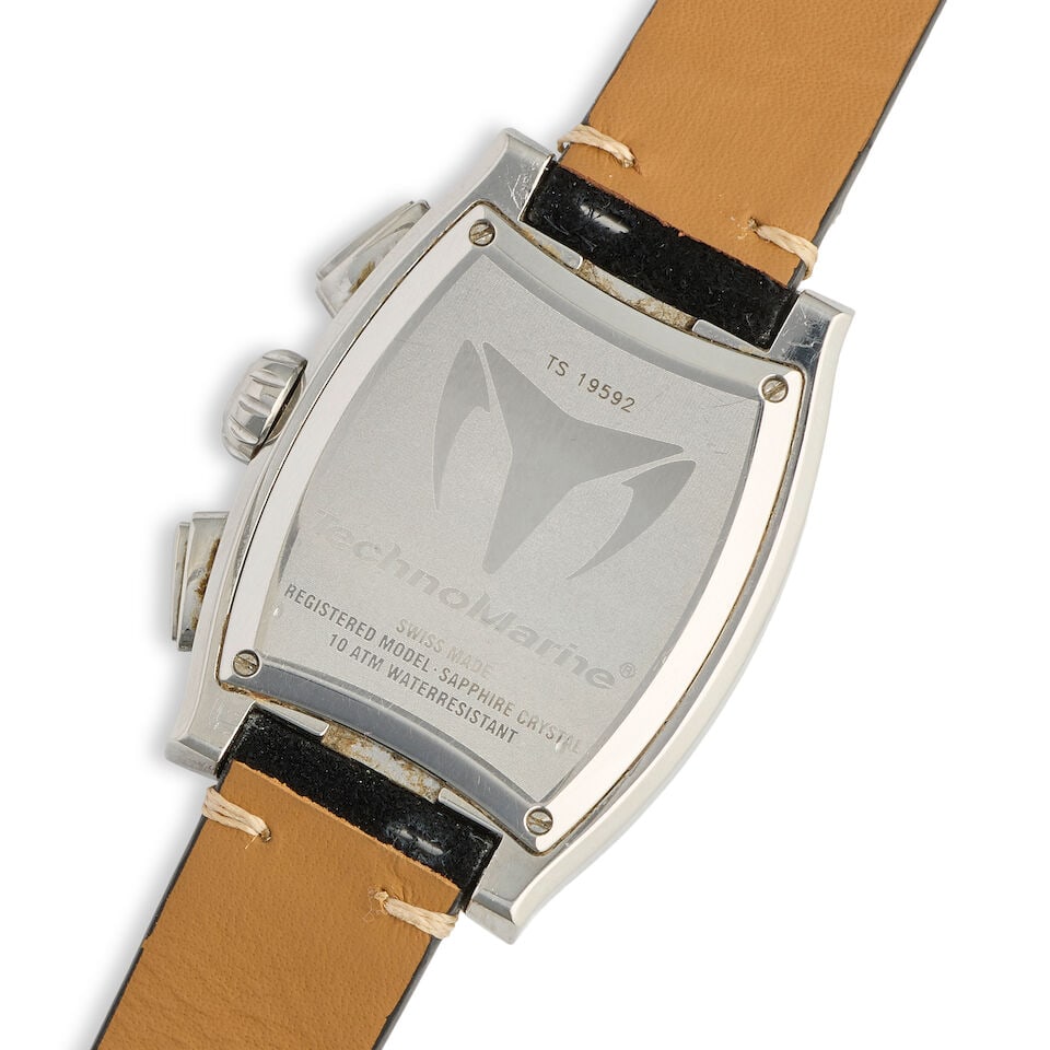 TechnoMarine. A stainless steel diamond set quartz chronograph calendar wristwatch Purchased 25t... - 3