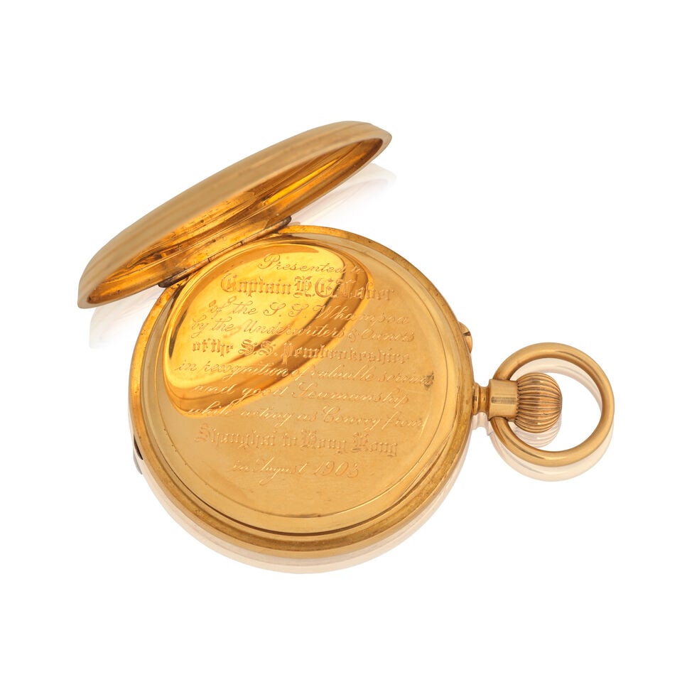 Barraud & Lunds, London. An 18K gold keyless wind full hunter pocket watch London Hallmark for 1... - 3