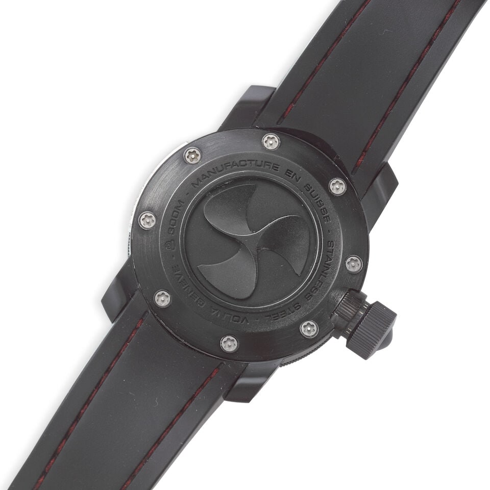 Volna. A Limited Edition stainless steel black PVD coated automatic wristwatch Heritage Typhoon... - 3