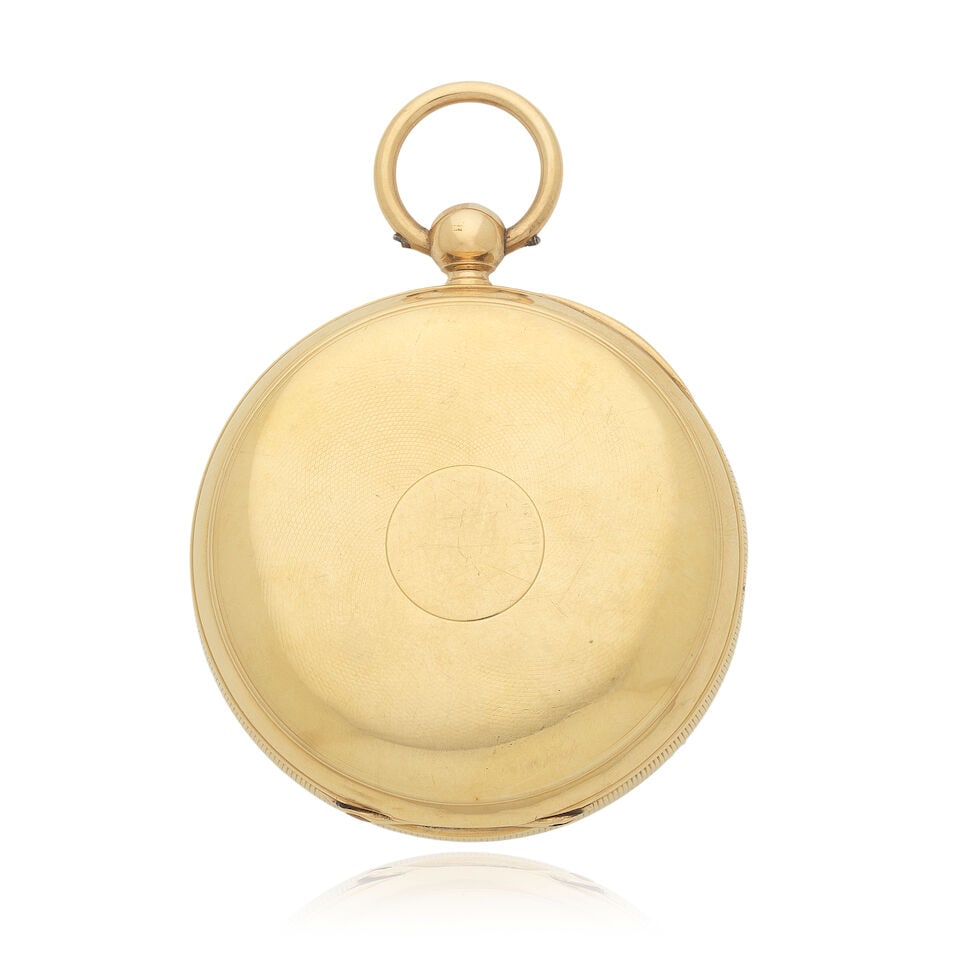 J.W.Benson, London. An 18K gold key wind open face pocket watch London Hallmark for 1900 - 2