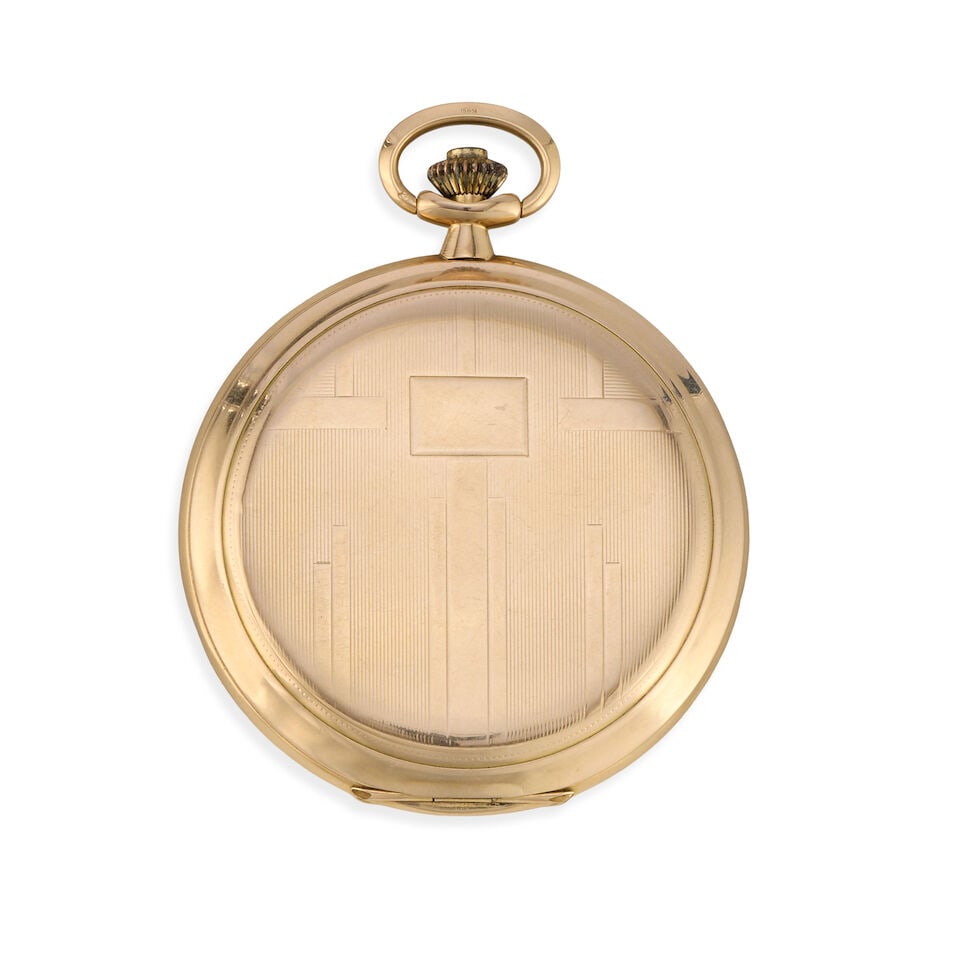 Union. A 14K gold keyless wind full hunter pocket watch Circa 1900 - 3
