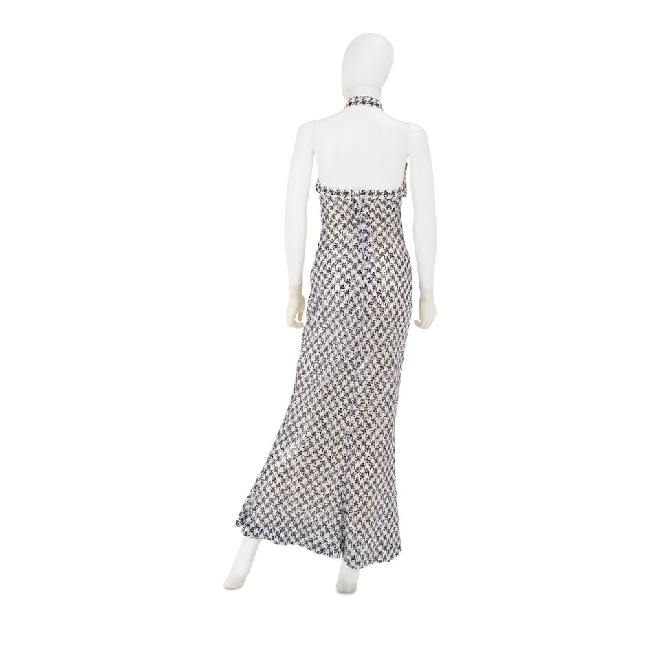 CHANEL: SEQUIN HOUNDSOOTH GOWN AND JACKET ENSEMBLE Spring/Summer 1984 - 3