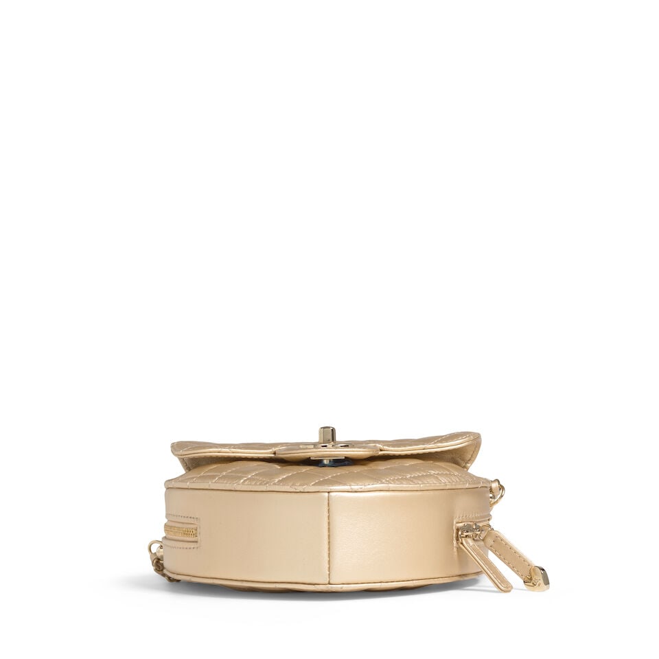 CHANEL: METALLIC GOLD CC IN LOVE LARGE HEART BAG 2022 - 2