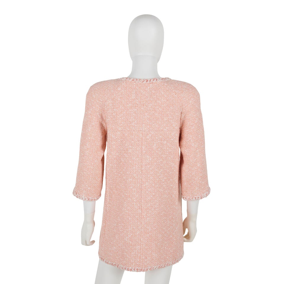 CHANEL: PINK TWEED CROPPED SLEEVE COAT Spring/Summer 2007 - 3