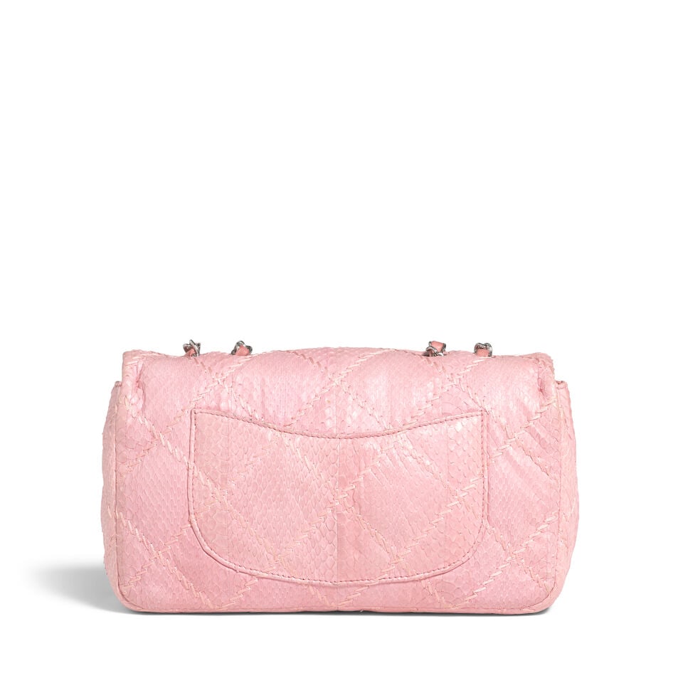 CHANEL: PINK PYTHON ULTIMATE STITCH SHOULDER BAG 2011 - 3