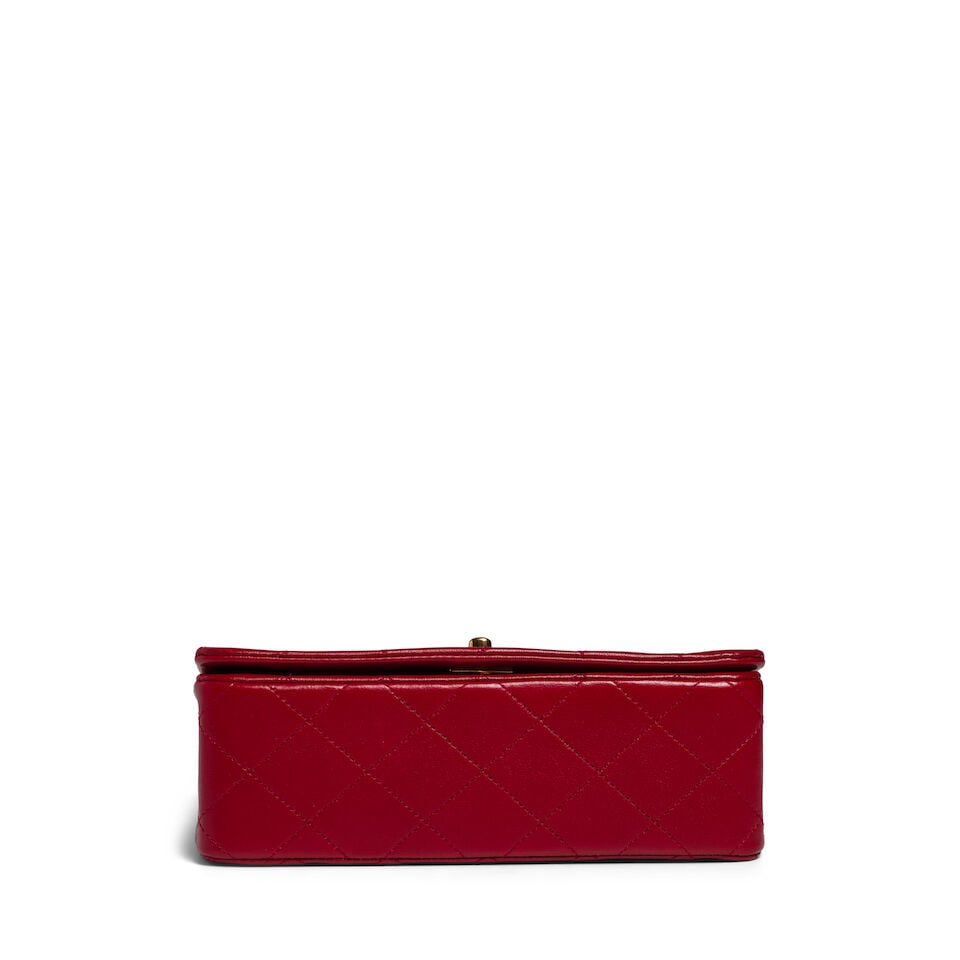 CHANEL: RED FULL FLAP MINI BAG 1989-1991 - 2