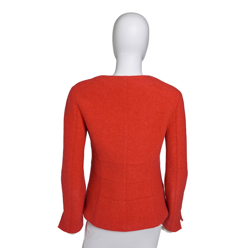 CHANEL: ORANGE WOOL EVENING JACKET Fall 1999 - 2