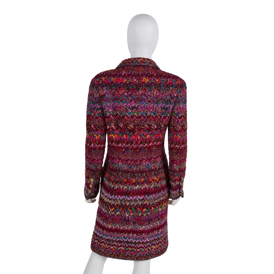 CHANEL: PINK MULTICOLOR TWEED COAT Fall 1993 | Look 94 - 3