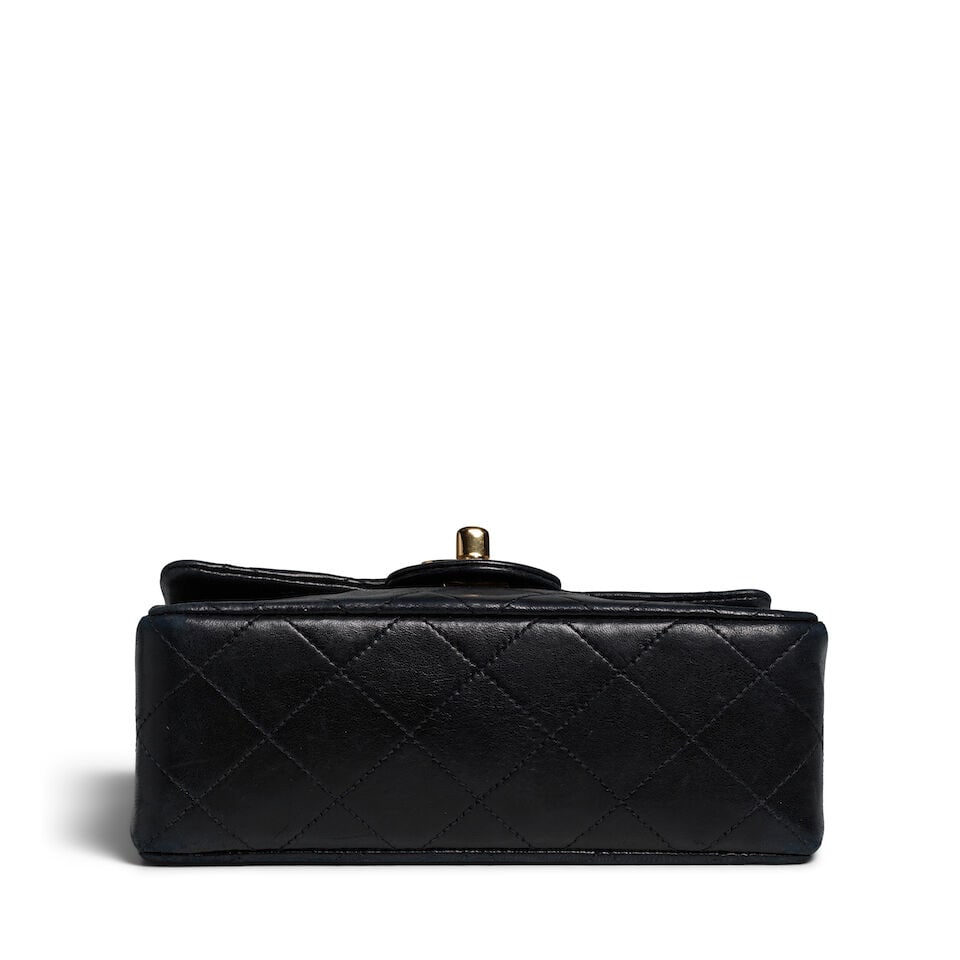 CHANEL: NAVY SQUARE MINI FLAP BAG 1991-1994 - 2