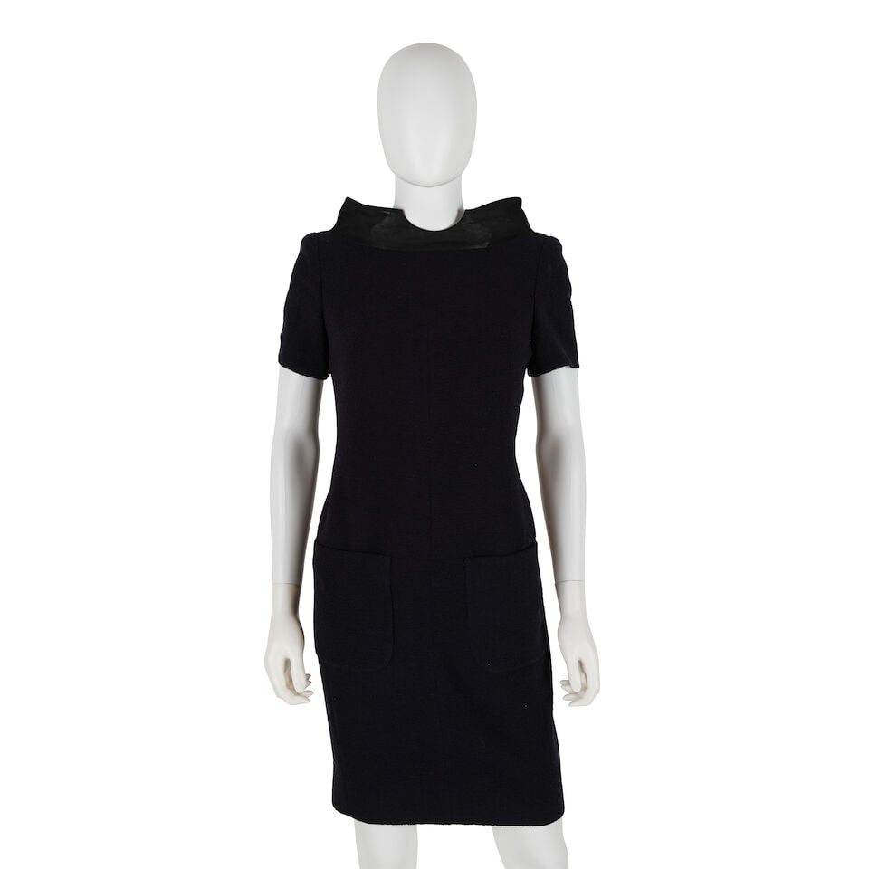 CHANEL: NAVY WOOL SHIFT DRESS 2012/2013 (1 of 3)