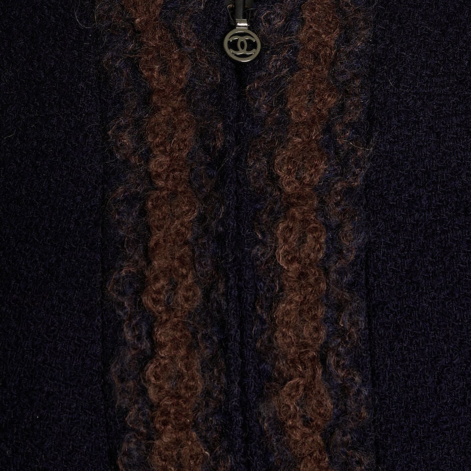 CHANEL: NAVY TWEED COAT Fall 1997 - 3