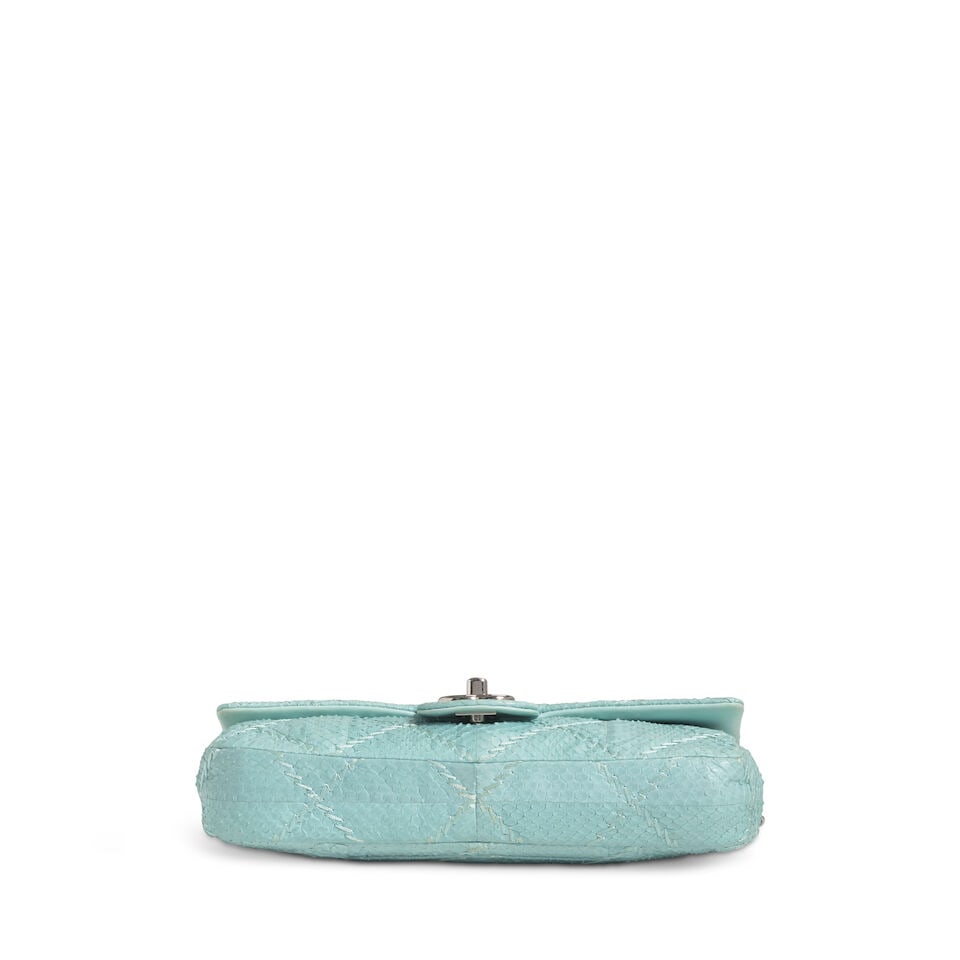 CHANEL: BLUE PYTHON ULTIMATE STITCH SHOULDER BAG 2011 - 2