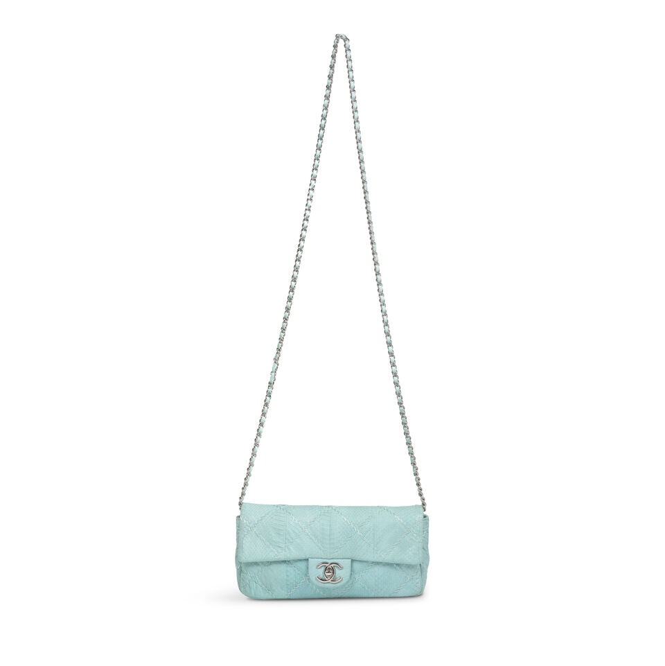 CHANEL: BLUE PYTHON ULTIMATE STITCH SHOULDER BAG 2011 - 3