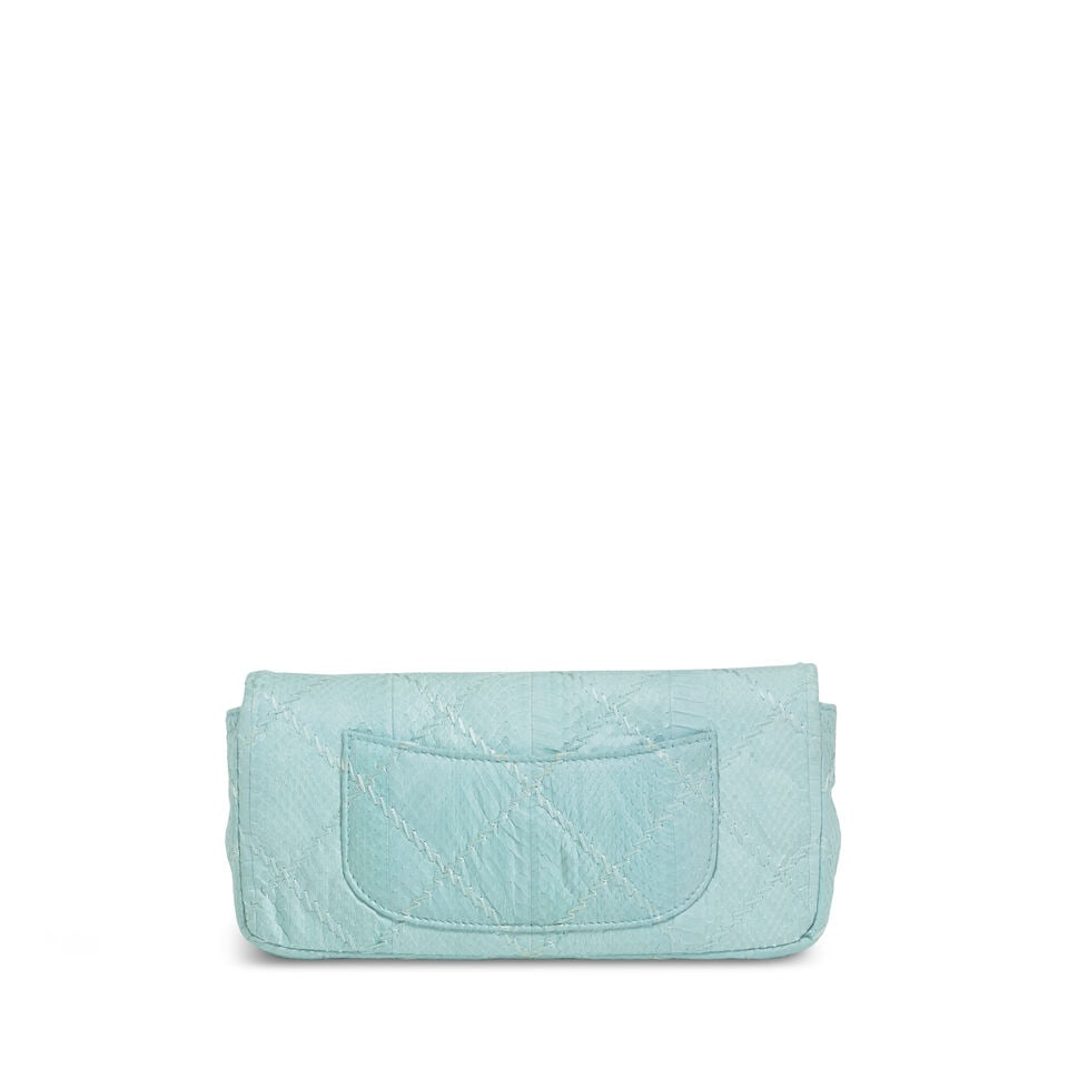 CHANEL: BLUE PYTHON ULTIMATE STITCH SHOULDER BAG 2011 - 4