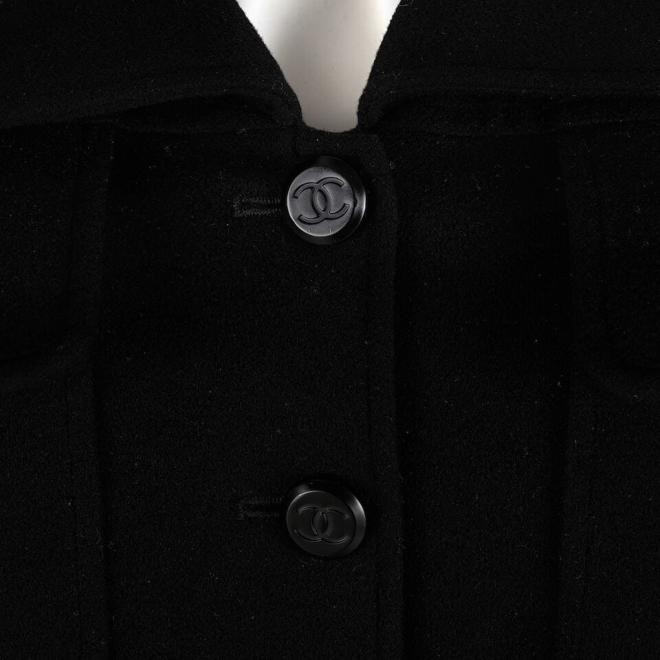 CHANEL: BLACK CASHMERE MULTIPOCKET JACKET Fall 1998 - 2