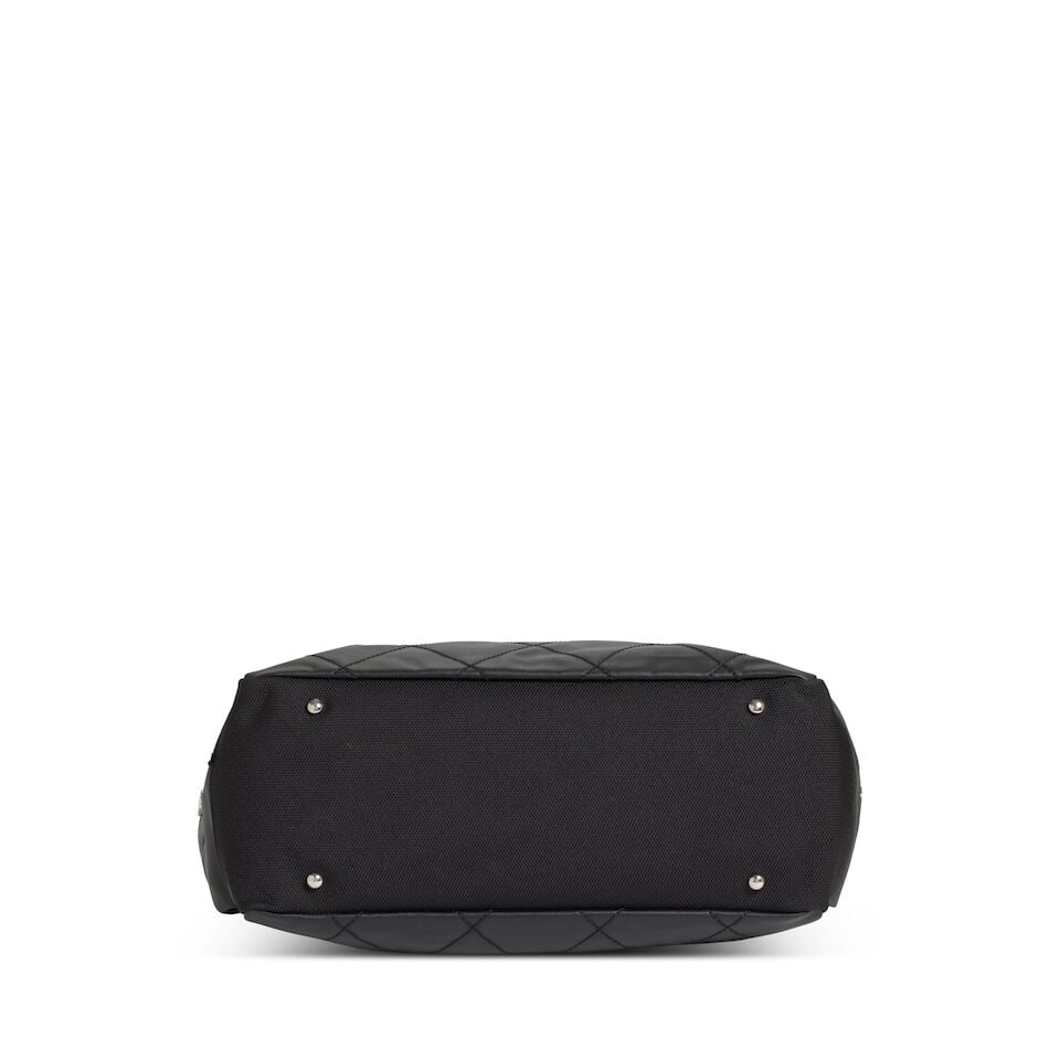 CHANEL: BLACK CANVAS PARIS-BIARRITZ TOTE 2006-2008 - 2