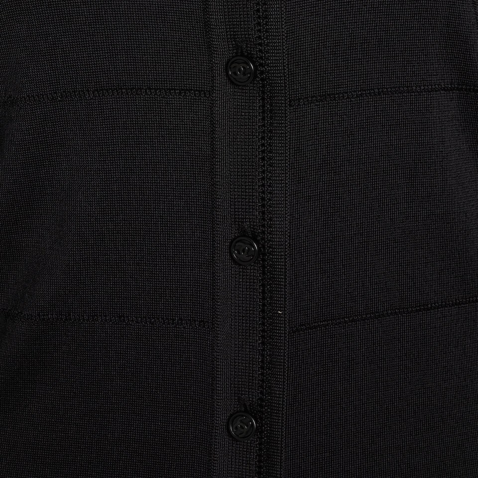 CHANEL: BLACK SHEER KNIT TWINSET Fall 1997 - 5