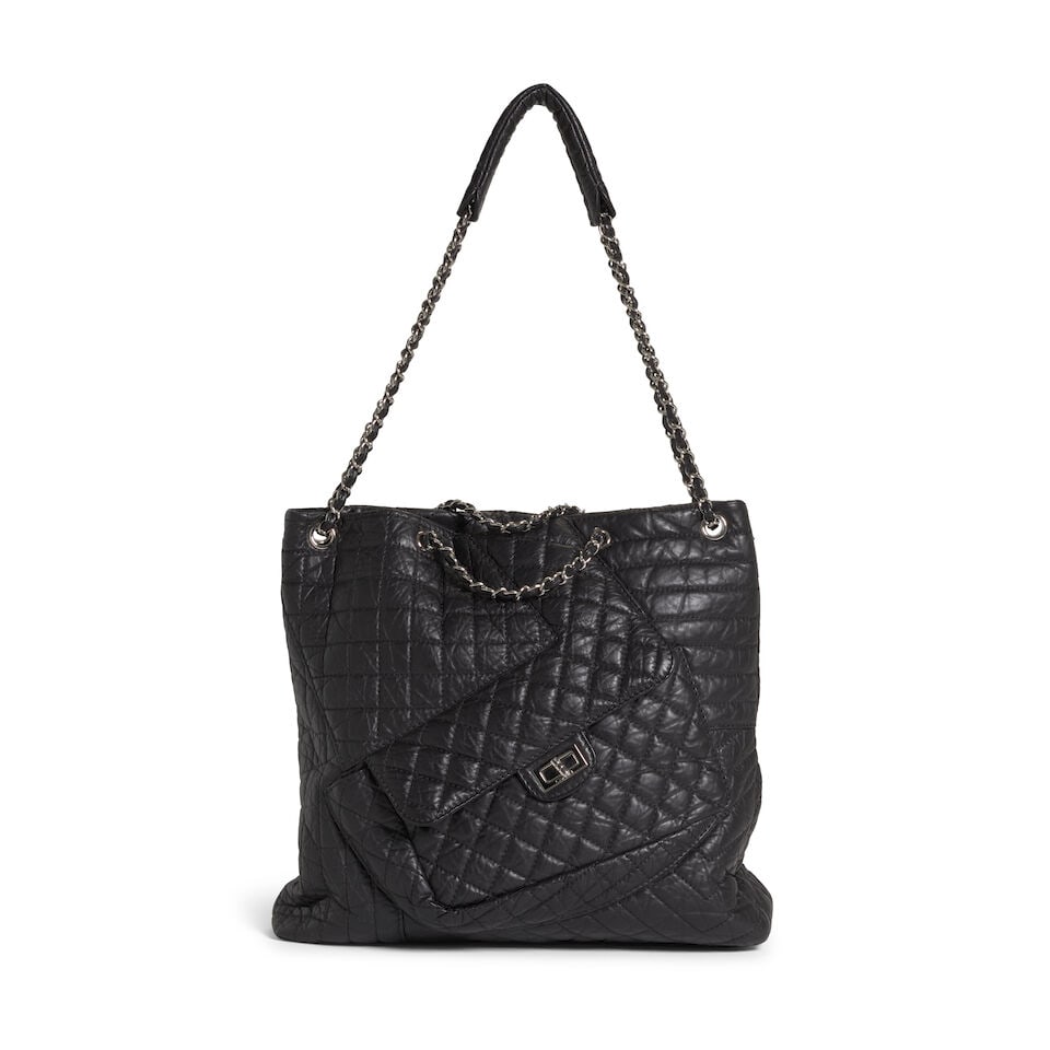 CHANEL: BLACK QUILTED KARL'S CABAS TOTE Fall 2010 (1 of 3)