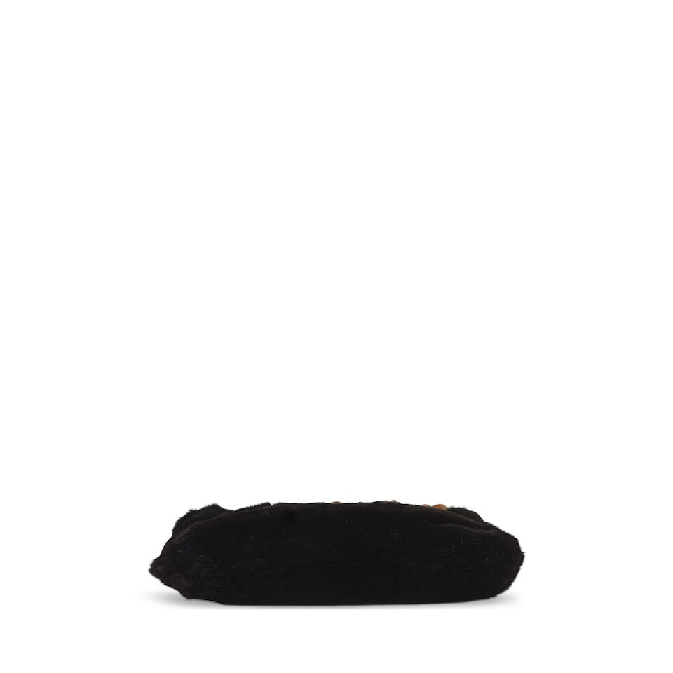 CHANEL: BLACK FUR CROSSBODY 1997-1999 - 2