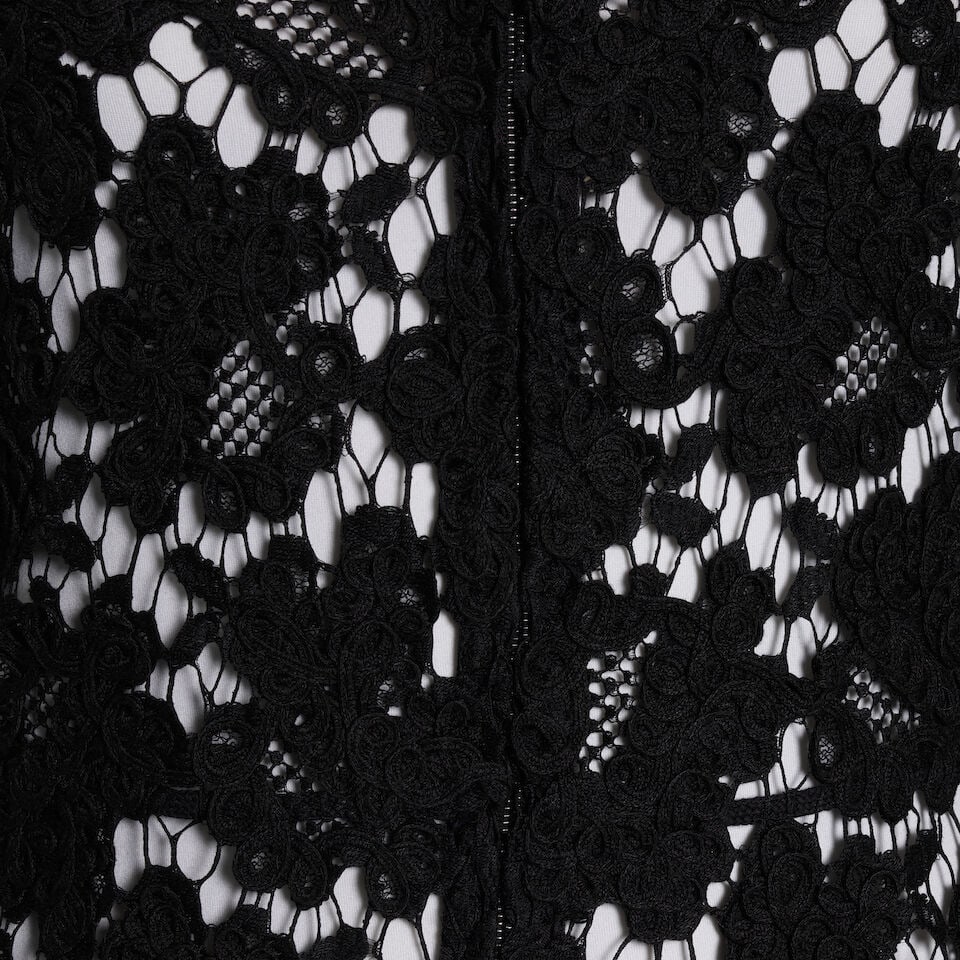 CHANEL: BLACK LACE EVENING JACKET Fall 1995 - 2