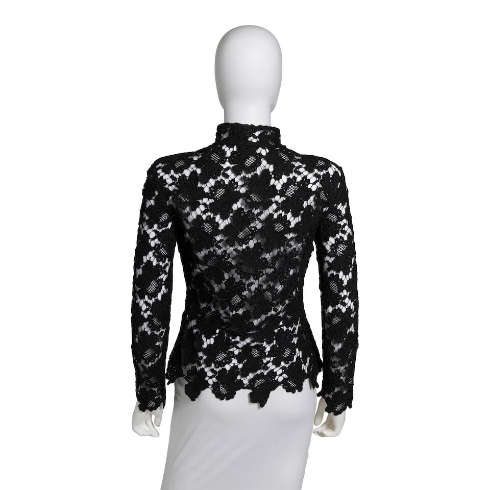 CHANEL: BLACK LACE EVENING JACKET Fall 1995 - 3