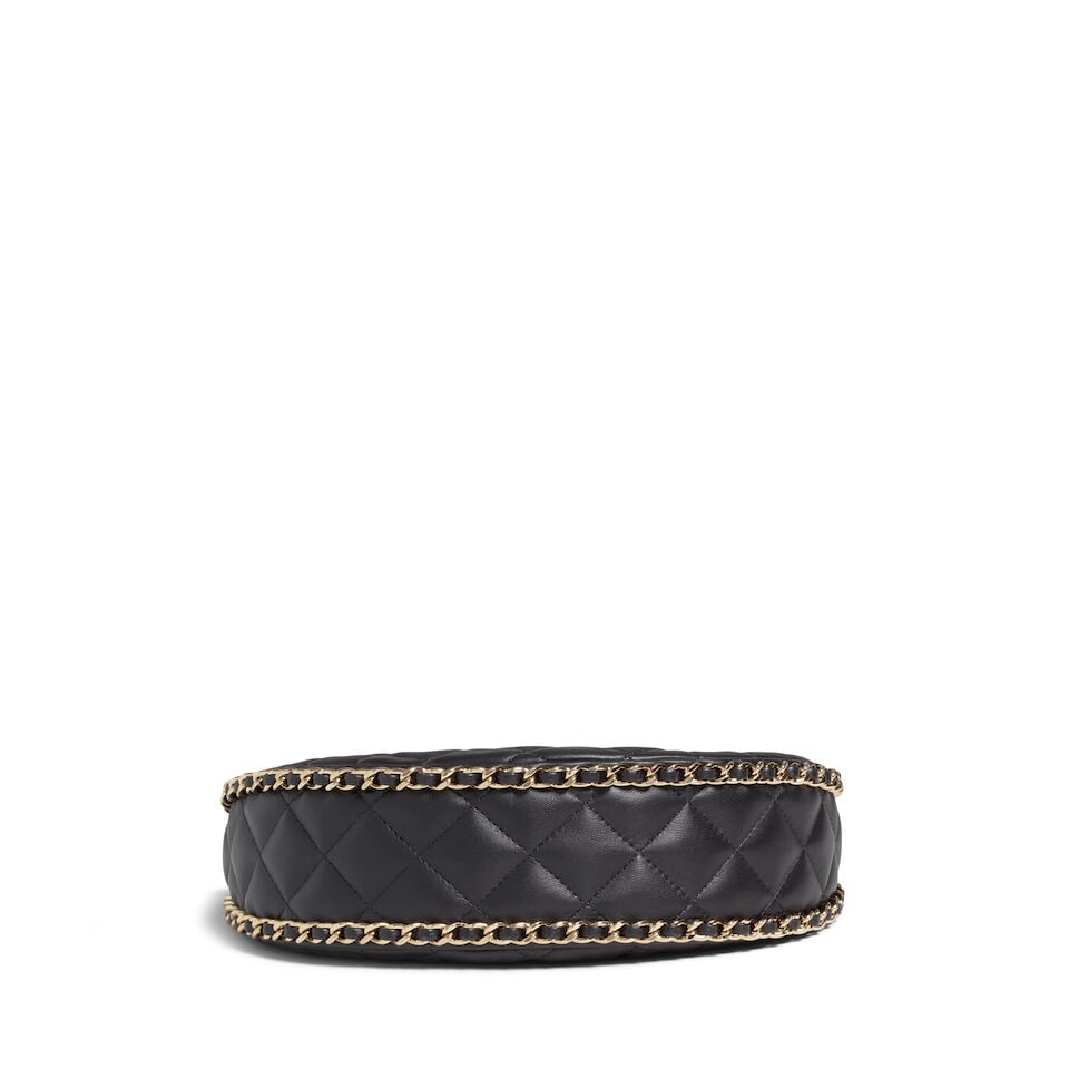 CHANEL: BLACK SMALL CHAIN AROUND HOBO SPRING 2023 - 3